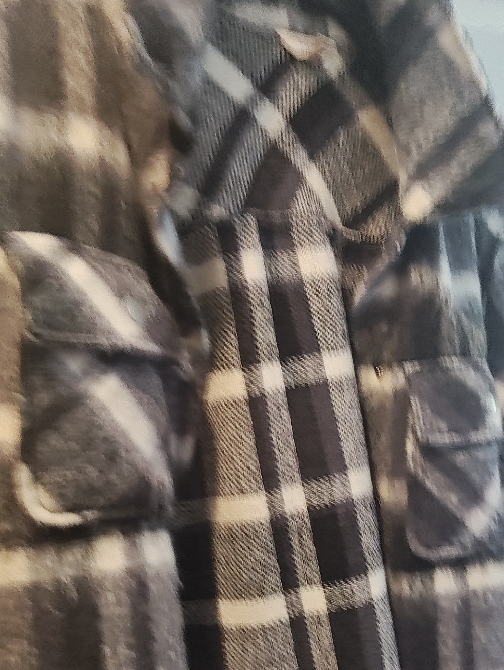 Terra & Sky Black and White Plaid Performance Jacket